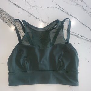 Sun Setter Lululemon Bra Deep Forest Green